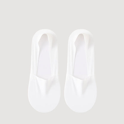 Women's Socks Breathable Summer Thin No Show Ice Silk Sock Silicone Non-Slip Bottom Absorb Sweat Boat Sock.