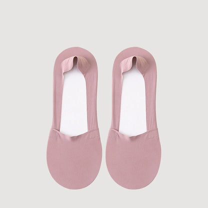 Women's Socks Breathable Summer Thin No Show Ice Silk Sock Silicone Non-Slip Bottom Absorb Sweat Boat Sock.