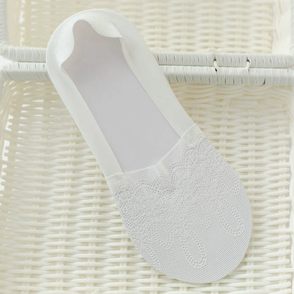 Women's Summer Lightweight Socks - Seamless, Invisible, Non-Slip, Stay-Up Short Socks