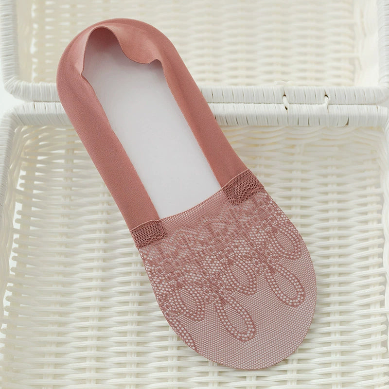 Women's Summer Lightweight Socks - Seamless, Invisible, Non-Slip, Stay-Up Short Socks