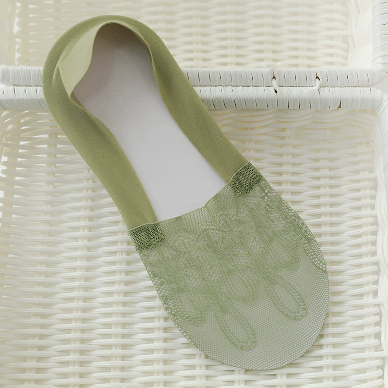 Women's Summer Lightweight Socks - Seamless, Invisible, Non-Slip, Stay-Up Short Socks