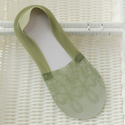 Women's Summer Lightweight Socks - Seamless, Invisible, Non-Slip, Stay-Up Short Socks