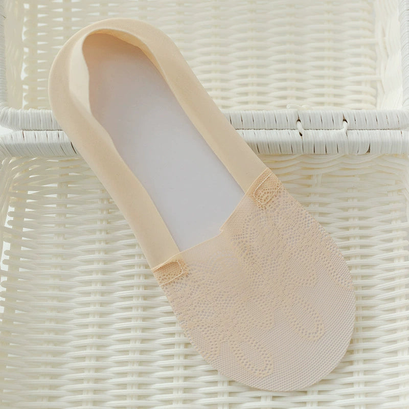 Women's Summer Lightweight Socks - Seamless, Invisible, Non-Slip, Stay-Up Short Socks