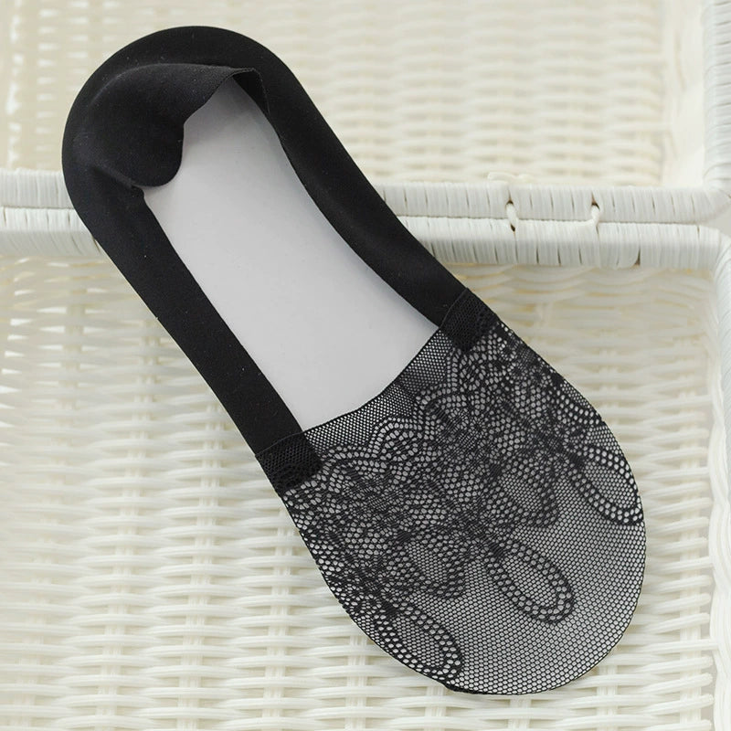 Women's Summer Lightweight Socks - Seamless, Invisible, Non-Slip, Stay-Up Short Socks