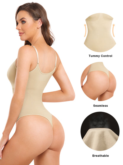 Shapewear for Women Tummy Control Seamless Shapewear Bodysuits Thong