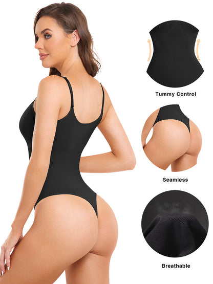 Shapewear for Women Tummy Control Seamless Shapewear Bodysuits Thong