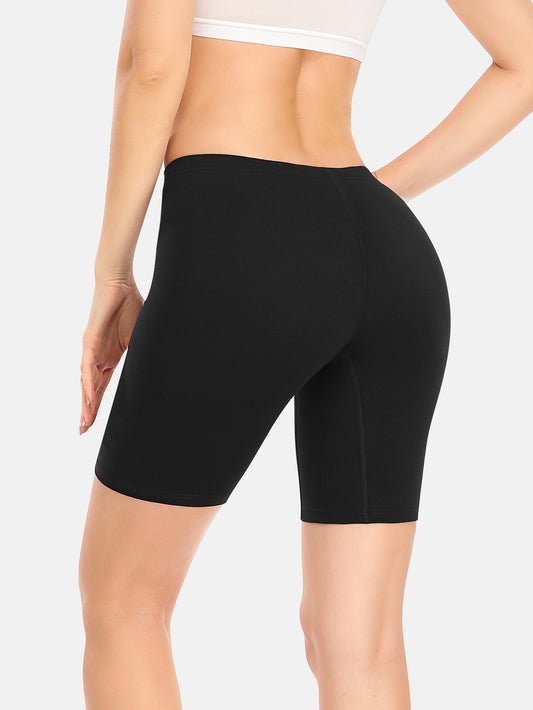 Women's High Waisted Anti-Chafing Slip Shorts – Soft Stretch Under Dress Shorts