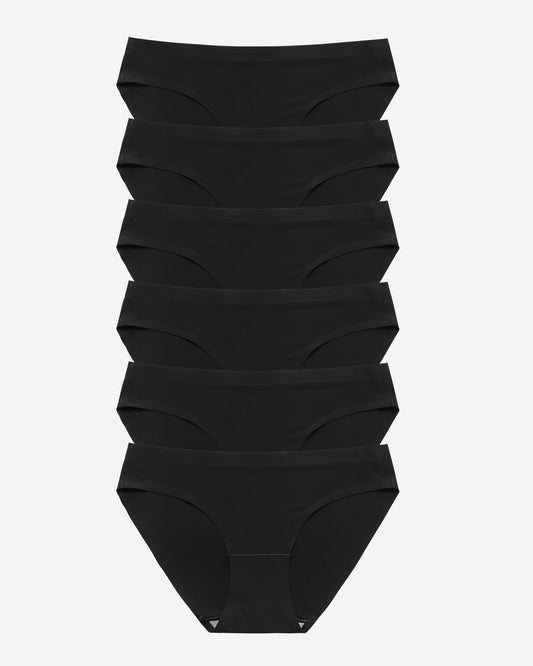 Wealurre Breathable black Underwear Women Seamless Bikini Nylon Spandex Mesh Panties